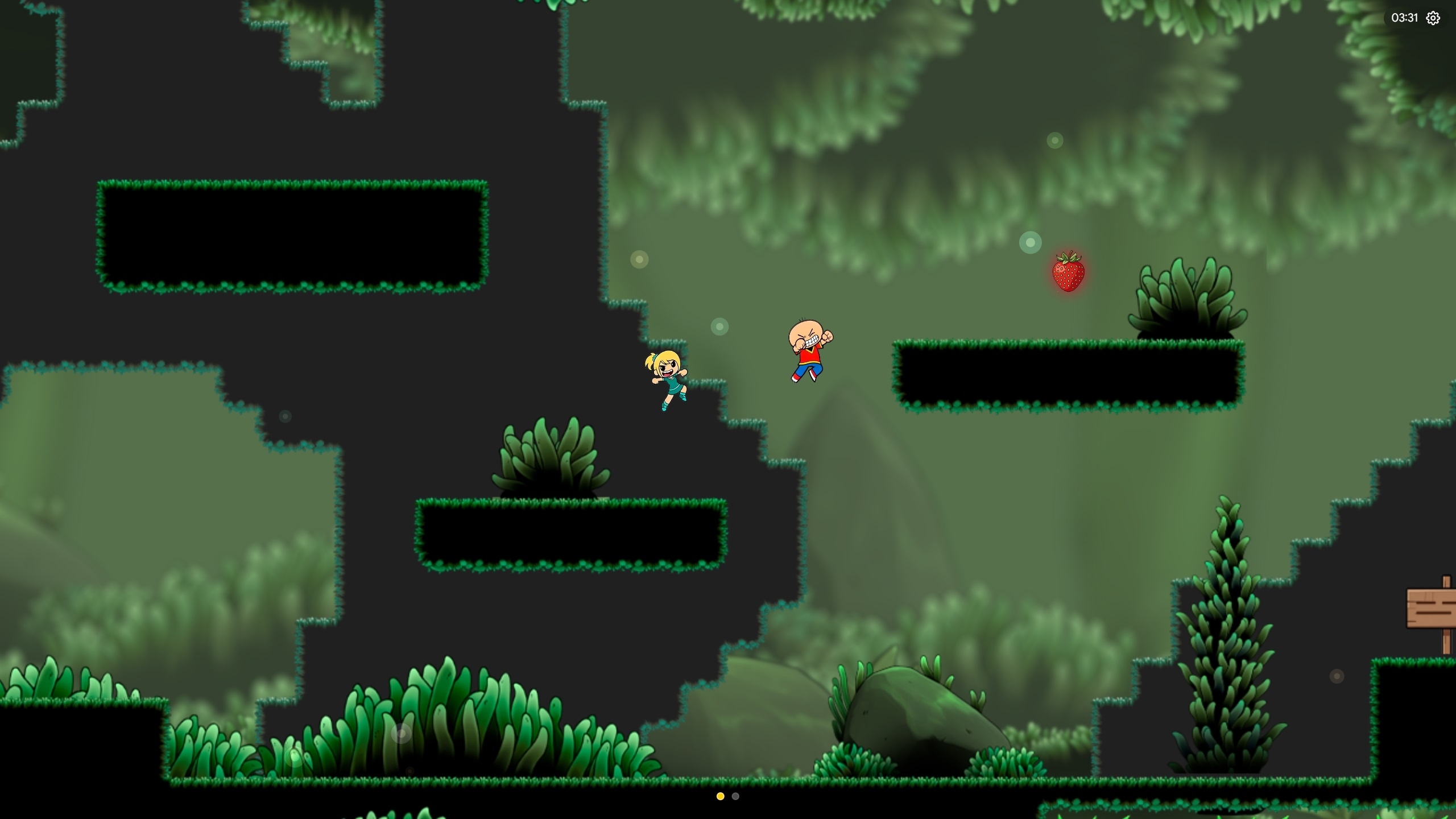 Скриншот первого уровня игры «Wildberry soul»